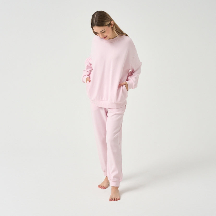 Women’s Cozy Lounge Hoodie & Sweatpants Set - back view
