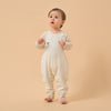 Baby Modal Pajamas Soft Sleep & Play Romper - Light Brown