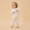 Silky Soft TENCEL Modal Light Coat - White Panda - detail view