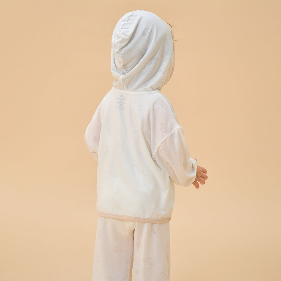 Silky Soft TENCEL Modal Light Coat - White Panda - alternate view