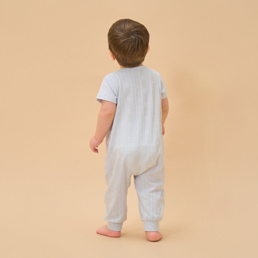 Little Plant Baby Sleep Sack 2-Way Zip Pima Cotton Sleepwear - back view