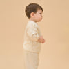 Little Plant Super Soft TENCEL Modal & Organic Cotton 2-Piece Pullover & Pants Set - Astronaut - detail view