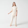 Silky Soft Adult TENCEL Modal Pajama Set - Yellow - back view