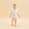 Silky Soft TENCEL Modal Long Sleeve Bodysuit - Dinosaur