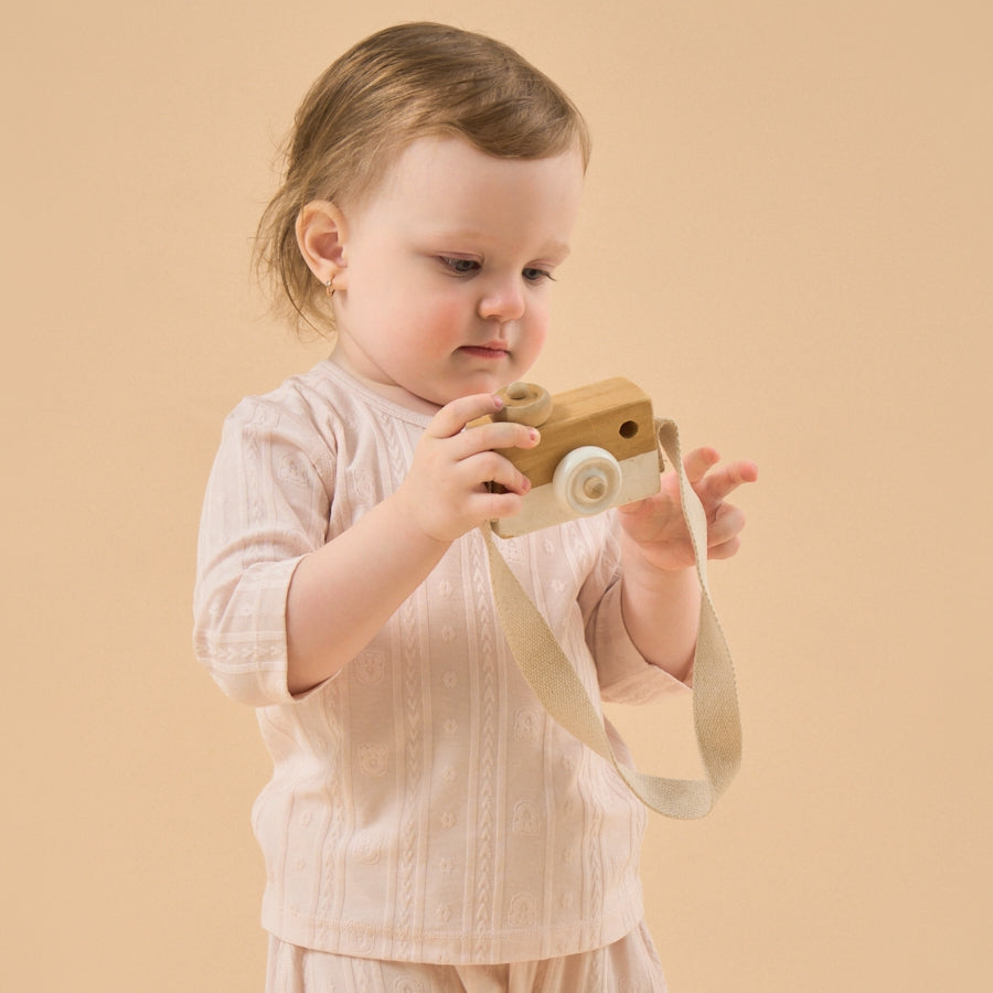 Super Soft TENCEL Modal Pull Over - Pink Bear