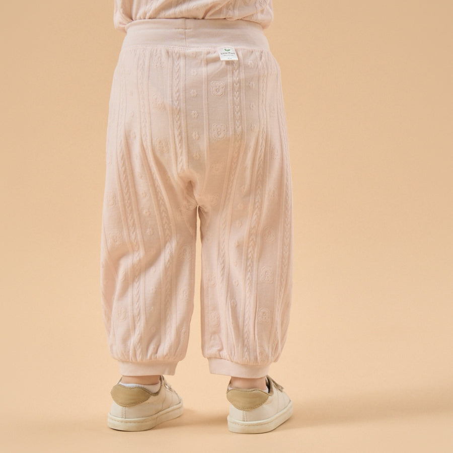 Super Soft TENCEL Modal Pull-On Pant - Pink Bear - back view