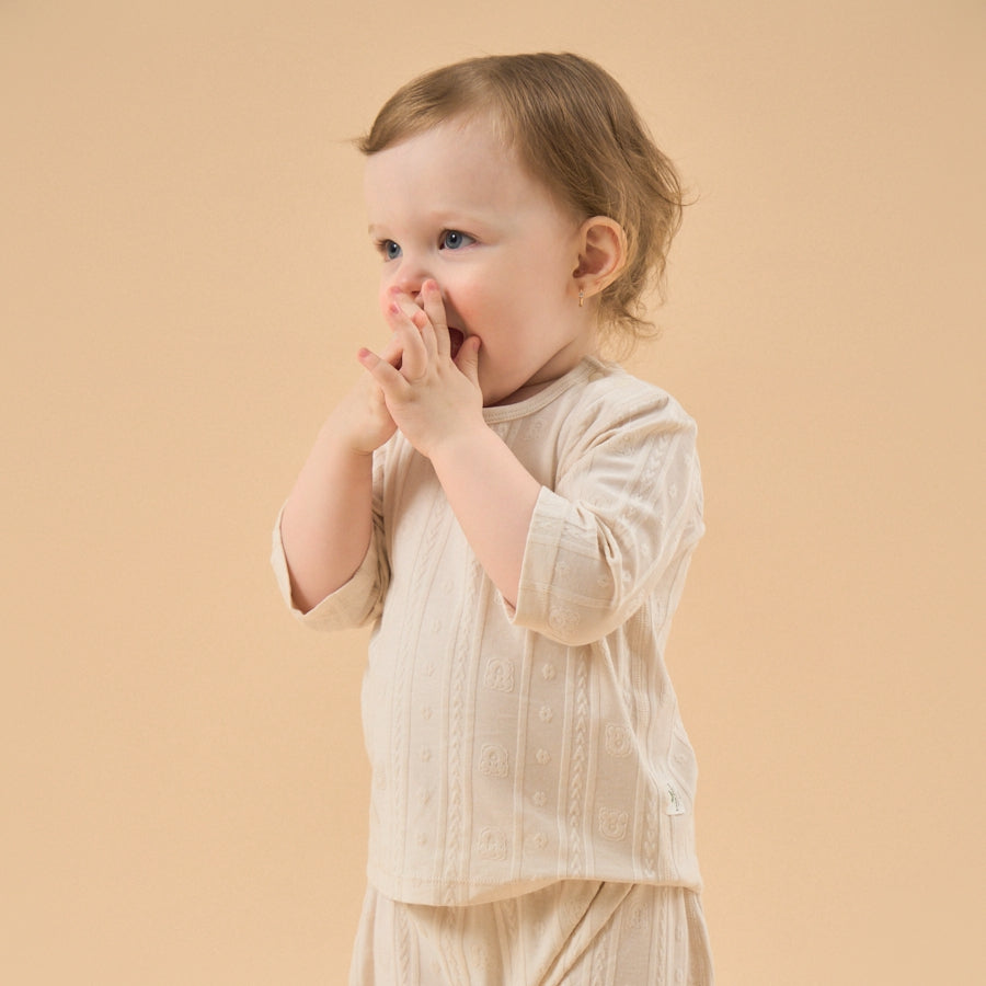 Super Soft TENCEL Modal Pull Over - Light Brown Bear