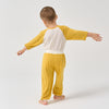 Little Plant Silky Soft TENCEL Modal Mid-Rise Long Pant - Yellow - close-up view