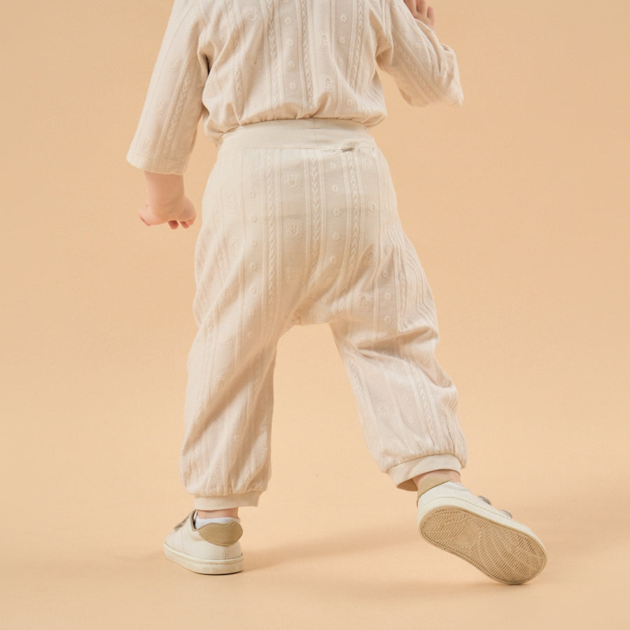 Super Soft TENCEL Modal Pull-On Pant - Light Brown Bear - detail view