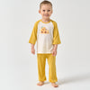 Little Plant Silky Soft TENCEL Modal Mid-Rise Long Pant - Yellow - back view