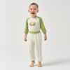 Little Plant Silky Soft TENCEL Modal Mid-Rise Long Pant - Green - lifestyle view