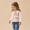 Premium White Duck Down Vest——Pink - detail view