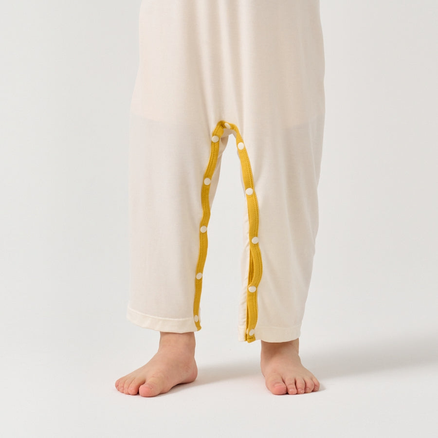 Little Plant Super Soft TENCEL Modal & Organic Cotton Romper- Yellow - view 7