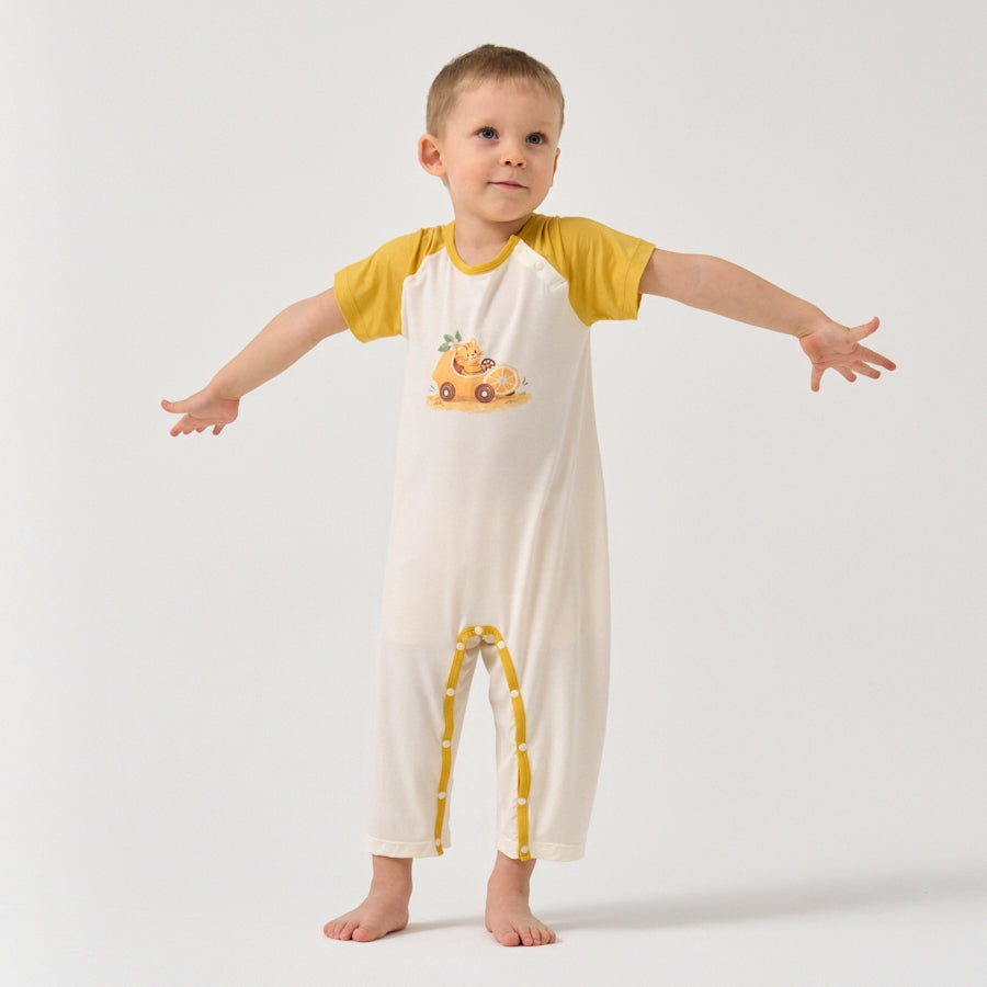 Little Plant Super Soft TENCEL Modal & Organic Cotton Romper- Yellow