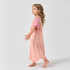 Soft Kids Modal Robe Pink Lightweight Sleepwear -Pink - close-up view