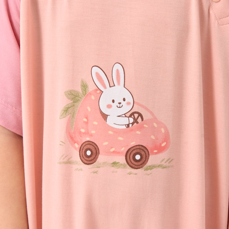 Little Plant Super Soft TENCEL Modal & Organic Cotton Romper- Pink - view 8