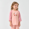 Little Plant Toddler TENCEL Modal 3/4 Sleeve Pullover - Pink