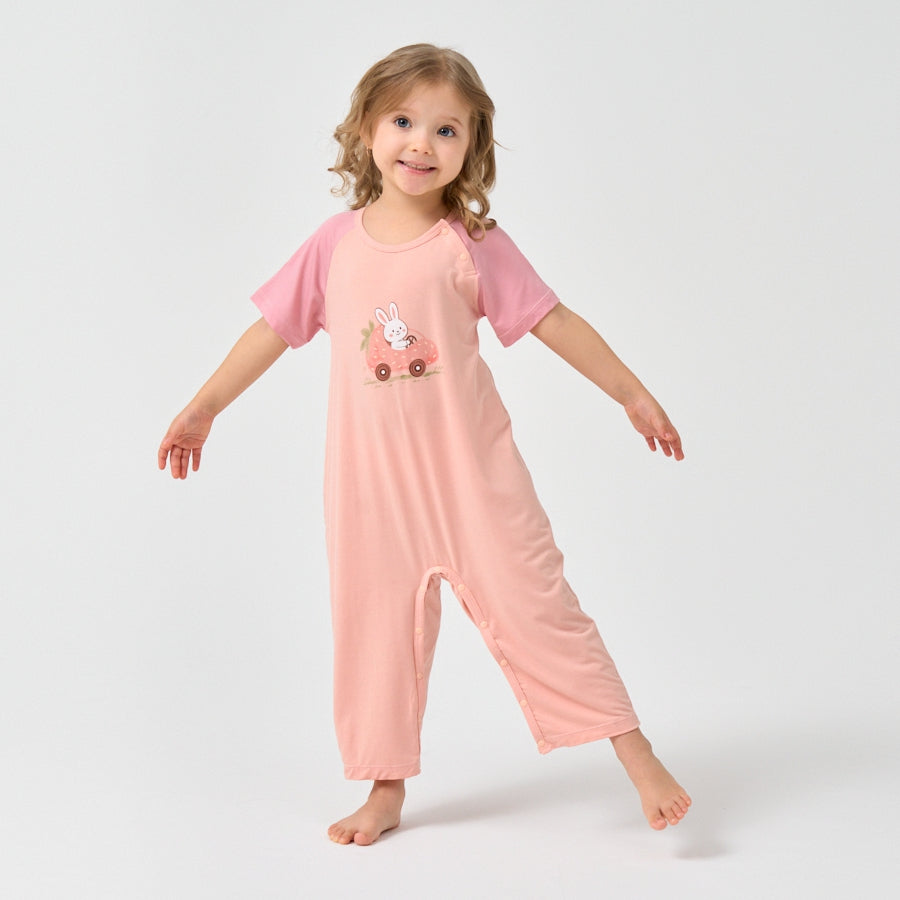 Little Plant Super Soft TENCEL Modal & Organic Cotton Romper- Pink