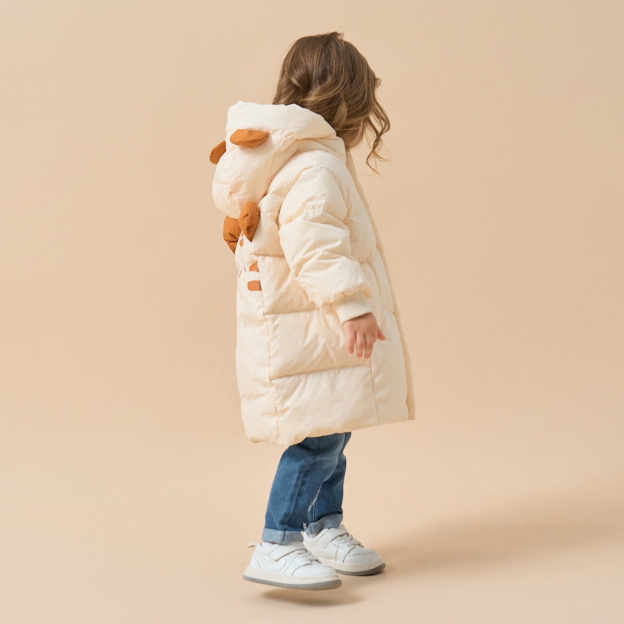 Premium White Muscovy Duck Down Jacket-White Tiger - view 7