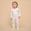 Super Soft Organic Cotton 2-Way Zip Sleep & Play Pajama - Light Grey