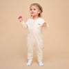 Super Soft Organic Cotton 2-Way Zip Sleep & Play Pajama - Beige