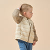 Ultra-Light Premium White Muscovy Duck Down Jacket—Light Brown - back view