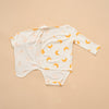 Super Soft TENCEL Modal & Organic Cotton Side-Snap Bodysuit - Yellow Moon - back view