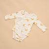 Super Soft TENCEL Modal & Organic Cotton Side-Snap Bodysuit - Yellow Moon - detail view