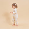 Super Soft Pima Cotton 2-Way Zip Sleep & Play Pajama - Flower - back view