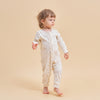 Super Soft Pima Cotton 2-Way Zip Sleep & Play Pajama - Flower