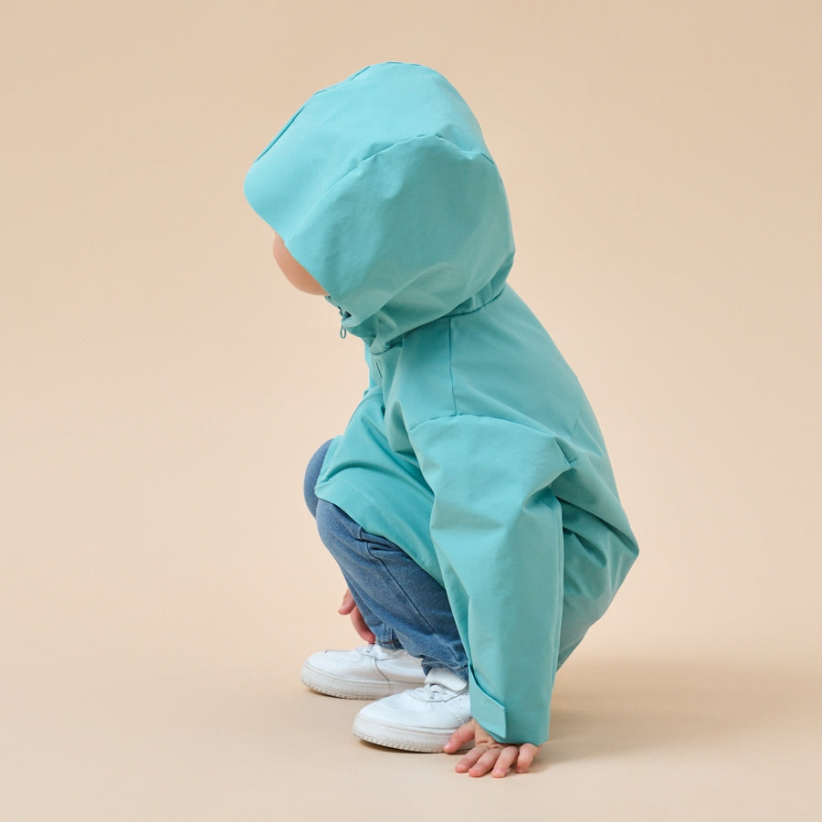 Children’s Waterproof Outdoor Jacket——Cyan - view 8