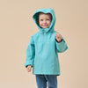 Children’s Waterproof Outdoor Jacket——Cyan - back view