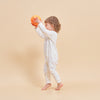 Super Soft Pima Cotton 2-Way Zip Sleep & Play Pajama - Bunny - back view