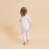 Super Soft Pima Cotton 2-Way Zip Sleep & Play Pajama - Bunny - close-up view