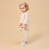 Little Plant Super Soft TENCEL Modal & Organic Cotton 2-Piece Pullover & Pants Set - Animal Friends Car - close-up view