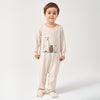 Super Soft TENCEL Modal & Organic Cotton Footie Crotch Zipper Pajama - Three Bear - back view