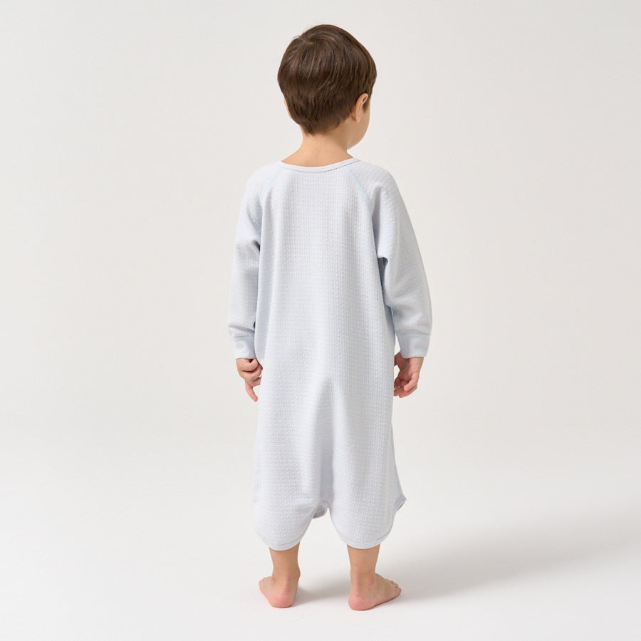 Super Soft TENCEL Modal Robe - Light Blue - close-up view