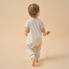 Baby Modal Zipper Pajamas Soft Sleepwear - Light Brown - lifestyle view