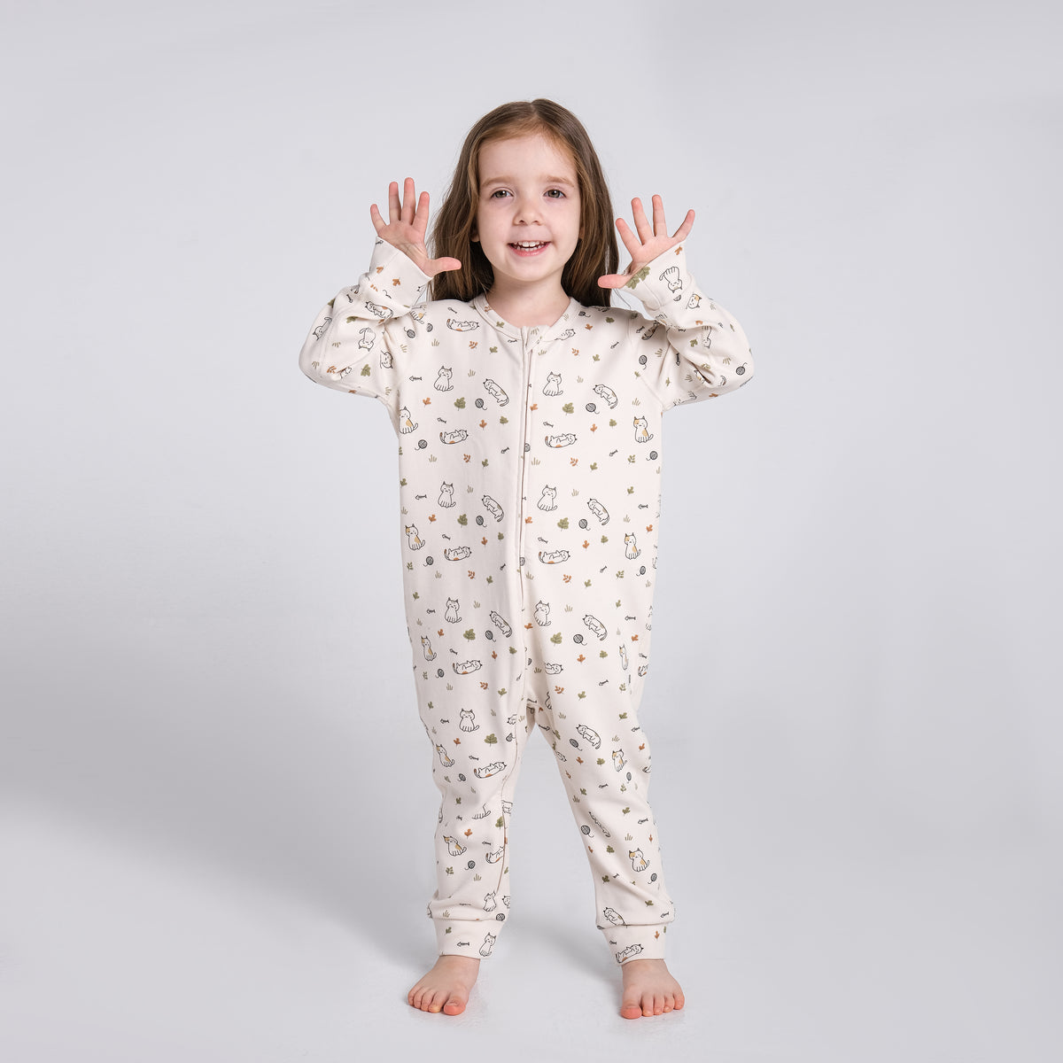 Toddler Girls' TENCEL™ Modal & Organic Cotton 1.0T YKK Zip Pajama