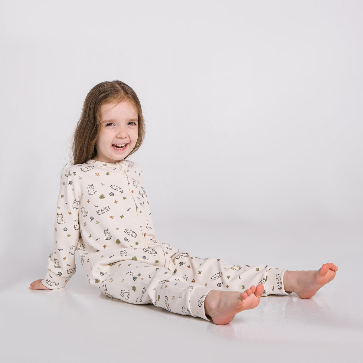 Toddler Girls' TENCEL™ Modal & Organic Cotton 1.0T YKK Zip Pajama
