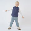 Boys' Teddy Fleece Zip Front Vest- Blue