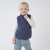 Boys' Teddy Fleece Zip Front Vest- Blue