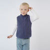 Boys' Teddy Fleece Zip Front Vest- Blue