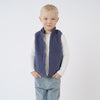 Boys' Teddy Fleece Zip Front Vest- Blue