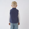 Boys' Teddy Fleece Zip Front Vest- Blue