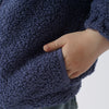 Boys'  Teddy Fleece Zip Front Jacket - Blue