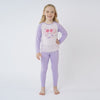 Girls' 2pc Long Sleeve Thermal Pajama Set - Purple