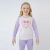 Girls' 2pc Long Sleeve Thermal Pajama Set - Purple