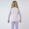 Girls' 2pc Long Sleeve Thermal Pajama Set - Purple