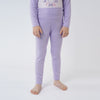 Girls' 2pc Long Sleeve Thermal Pajama Set - Purple